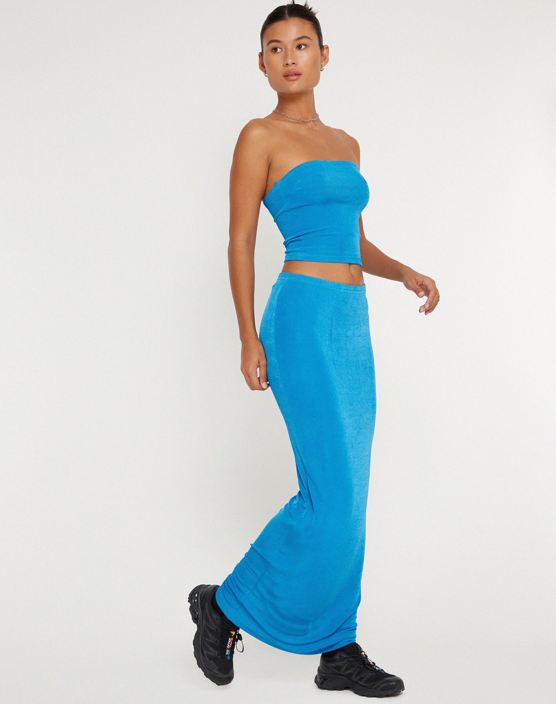 IMAGE OF Tulus Maxi Skirt in Electric Blue
