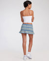 image of Tylee Mini Skirt in Colourpop Check Green and Blue