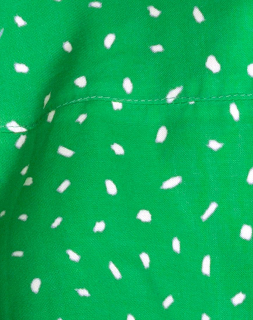Image of Vinequa Blouse in Mini Diana Dot Green
