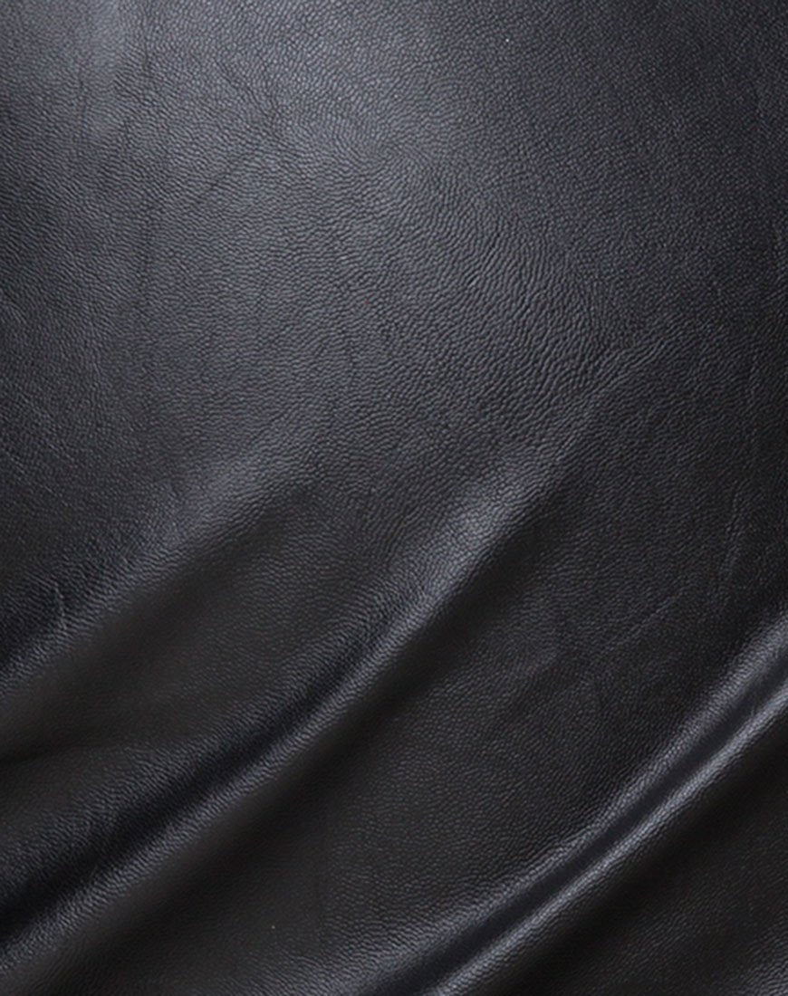 Image of Wren Mini Skirt in Pu Black