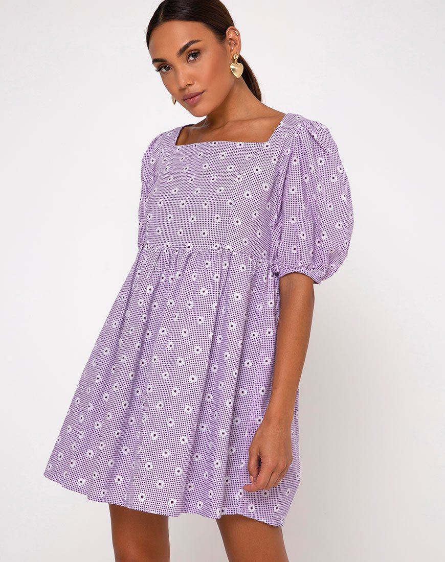 Image of Wretta Dress in Daisy Field Lavender