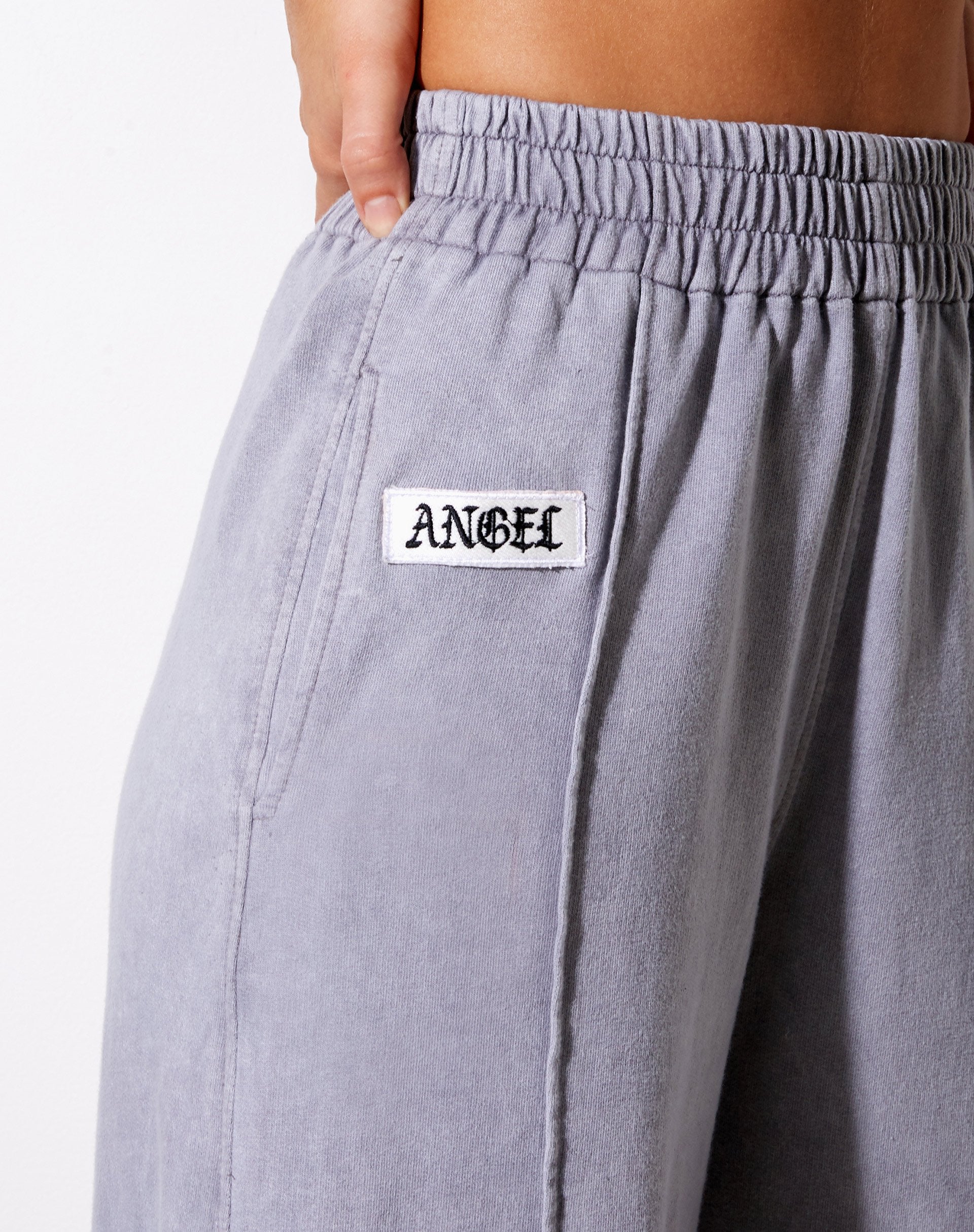 Image of Wungu Trouser in Grey Wash Angel Embro Label