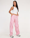 image if Xander Cargo Trouser in Cotton Drill Blush Pink