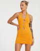 image of Yajoh Mini Dress in Flame Orange