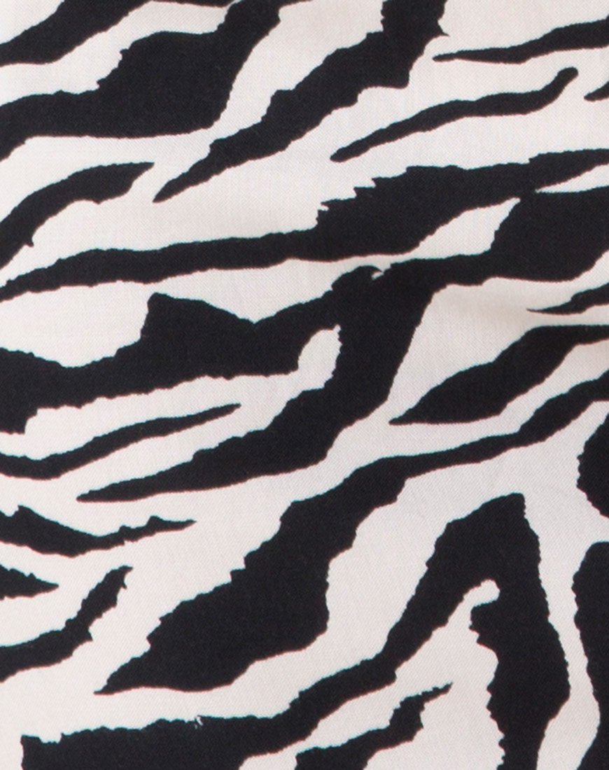 Image of Yashey Slip Dress in 90s Zebra