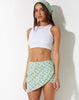 image of Zeh Mini Skirt in Lime Floral