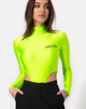 Image of Zepani Bodice in Nylon Green Motel