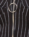 Image of Zipshi Top in Pinstripe Black