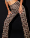 Image of MOTEL X IRIS Zoven Flare Trouser in Chain Tangle Dark Brown
