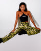 Image of Zoven Flare Trouser in Tiger Full Khaki Placement