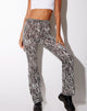 Image of Zoven Flare Trouser in Zebra Vertical