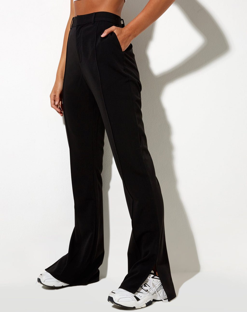 Zovey Flare Trouser in Black