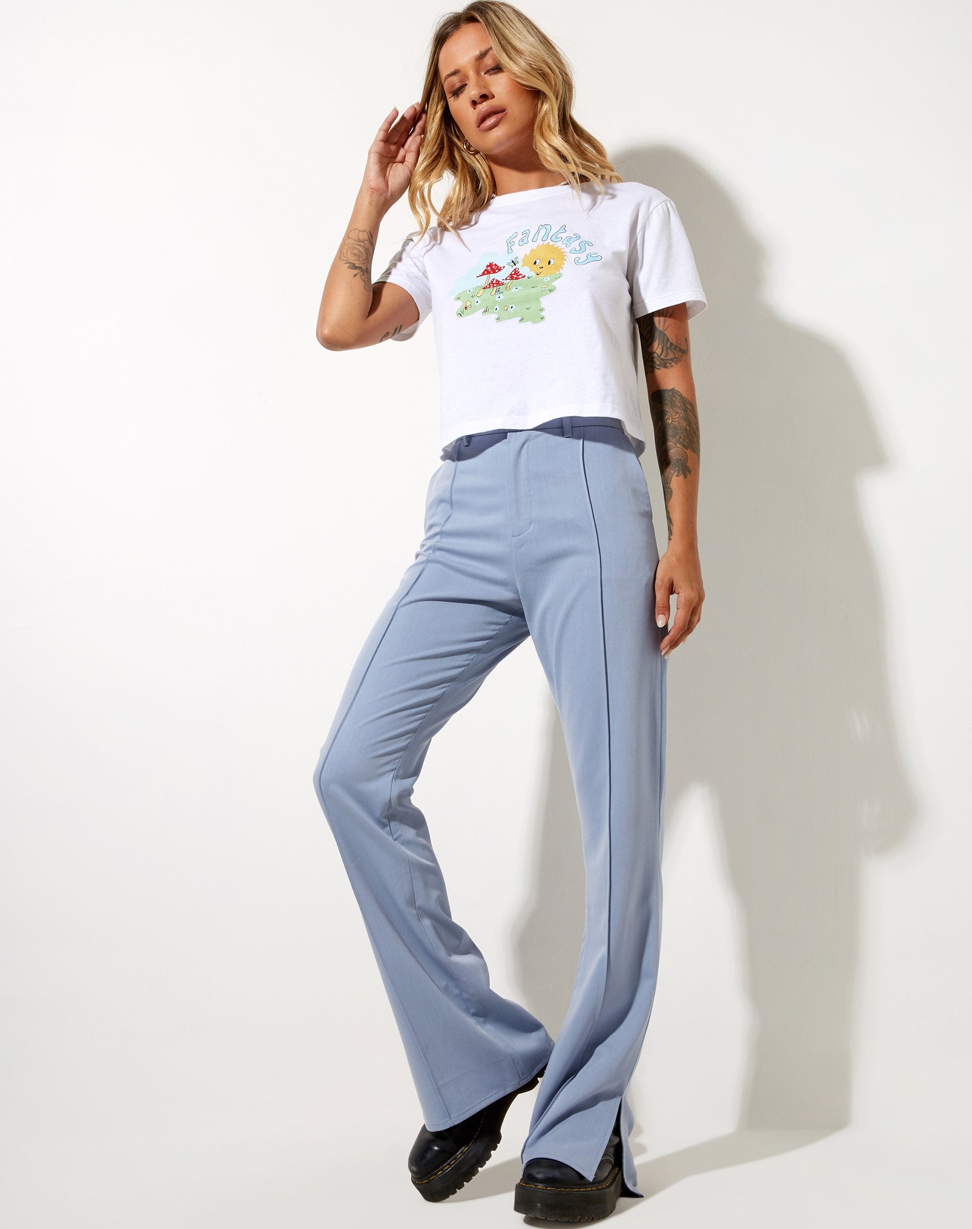 Image of Zovey Trouser in Blue