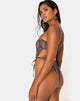 Image of Hiwa Swimsuit in Snake Taupe