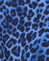 Image of Sunny Kiss Oversize Tee in Leopard Royal Blue