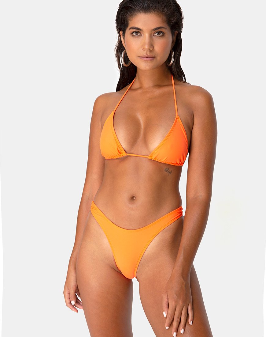 Image of Makida Bikini Bottom in Matte Orange