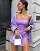 Image of Datista Slip Dress in Satin Rose Lilac